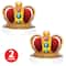 Beistle King or Queen Plastic Crown Headbands, 2ct.